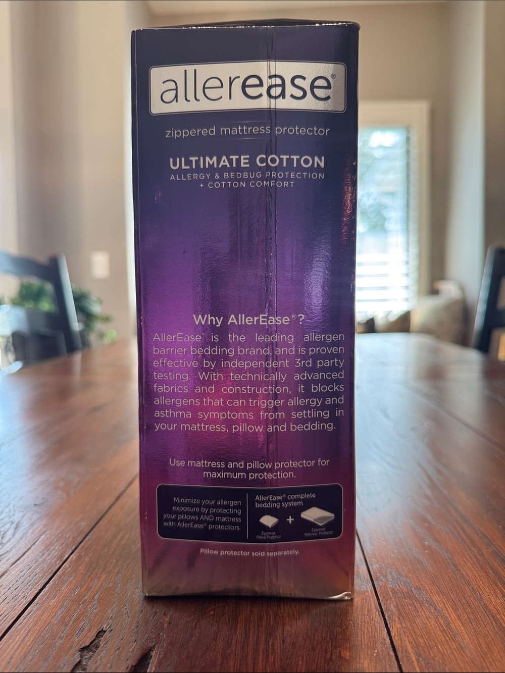allerease Ultimate Cotton Zippered Mattress Protector Twin XL - Picture 5 of 5